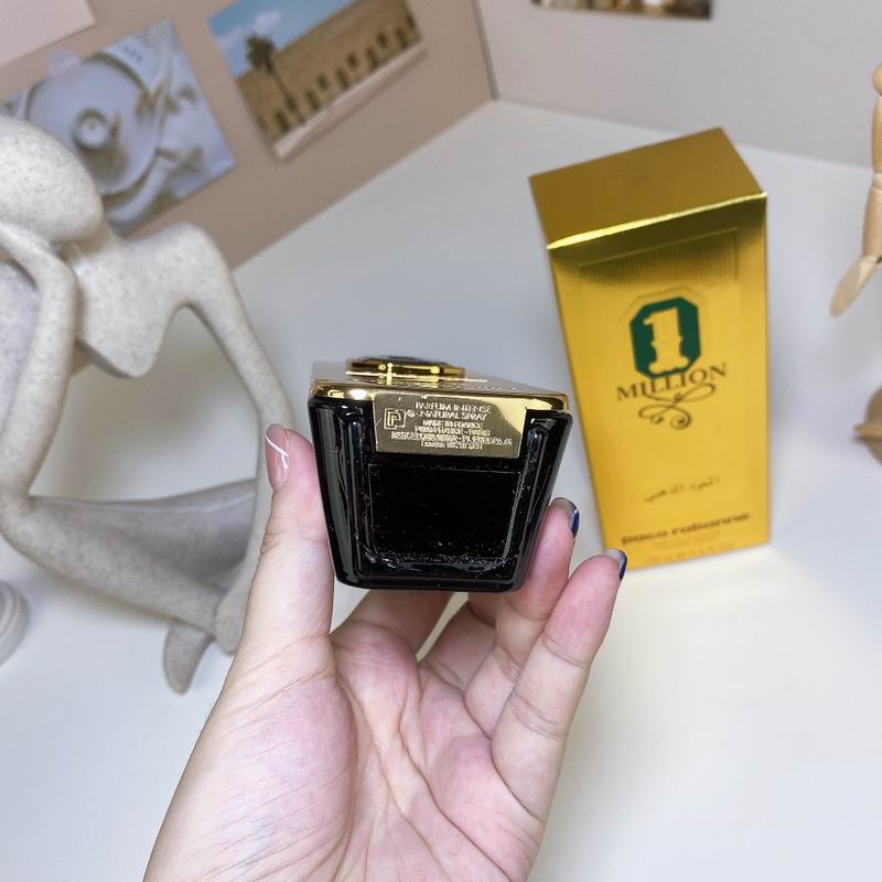 Paco Rabanne 1 Million Golden Oud box back with QR code and made in France